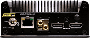 EvertzAV UXP-TRXS-HC Standalone HEVC/H.264 Encoder and Decoder for professional IP video streaming, broadcast contribution, and AV-over-IP applications.