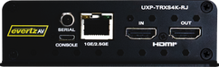 EvertzAV UXP-TRXS4K-RJ Standalone 4K60 AV Gateway for professional AV-over-IP video, audio, USB and control signal transport.