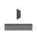 Fluotec 4-Leaf Barndoor Set mounted on CineLight 240 LED Panel for precise light shaping