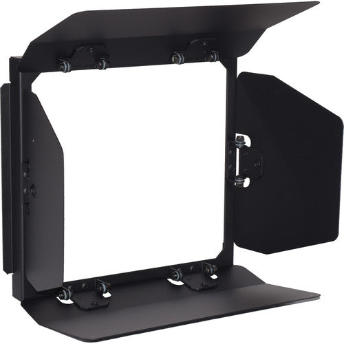 Fluotec 4-leaf barndoor set mounted on StudioLED 250 LED light panel