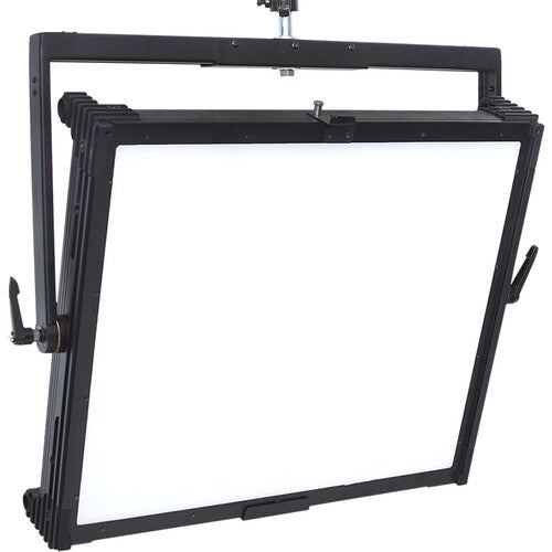 Fluotec Cinelight 200 Quad 2x2 RGBWW LED panel with yoke mount for studio and broadcast lighting applications