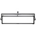 Fluotec Cinelight 200L 4x1 RGBWW LED panel with yoke for broadcast, film, and studio lighting applications.