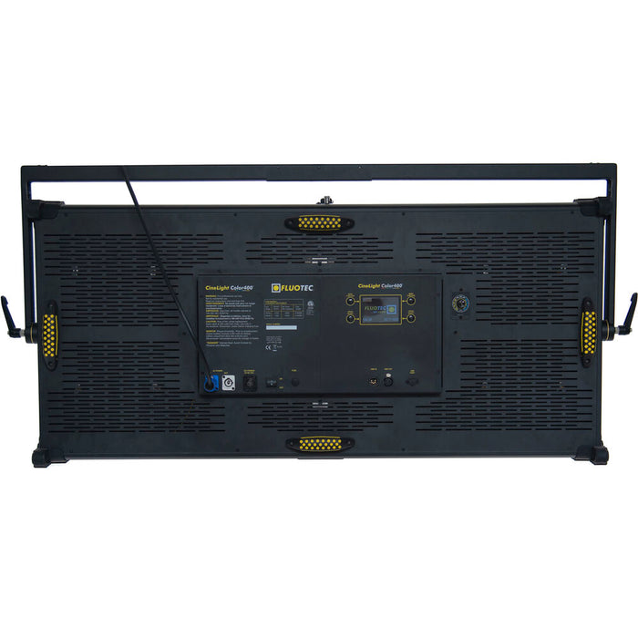 Fluotec Cinelight 400 4x2 RGBWW LED panel with yoke for studio and broadcast lighting