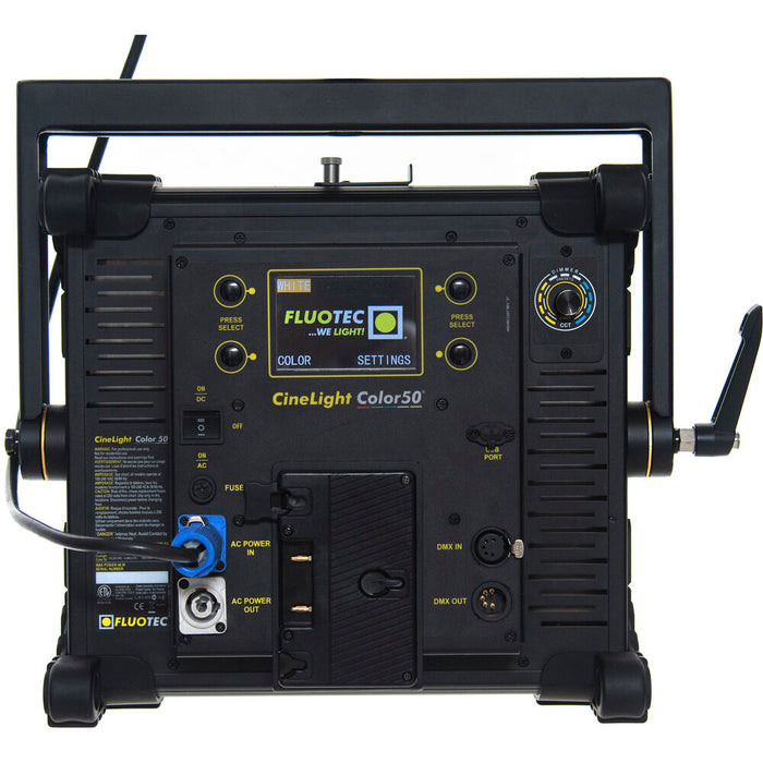 Fluotec CineLight 50 RGB LED Light Panel Gold Mount professional broadcast and film lighting fixture