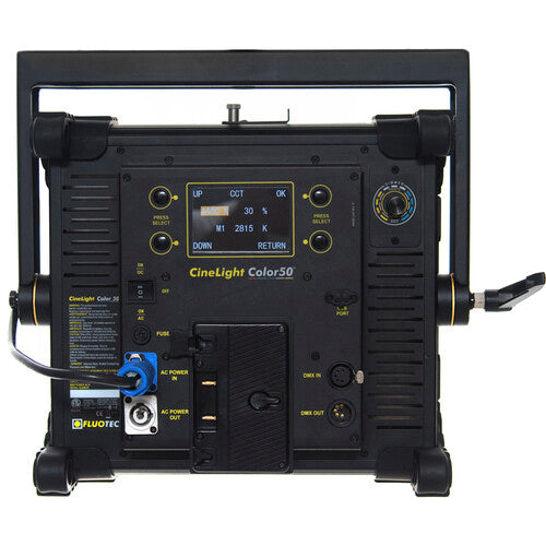 Fluotec CineLight 50 RGB LED Light Panel Gold Mount professional broadcast and film lighting fixture