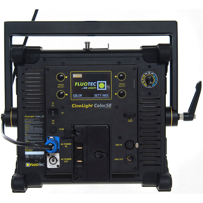 Fluotec CineLight 50 RGB LED Light Panel V-Mount 2-Light Kit for studio and film production