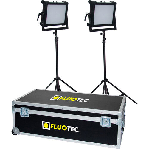 Fluotec CineLight 50 RGB LED Light Panel V-Mount 2-Light Kit for studio and film production