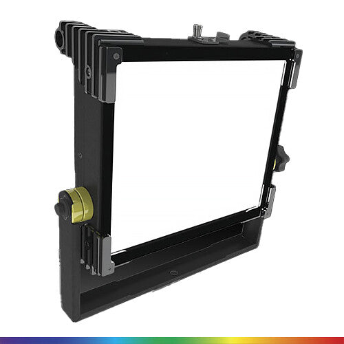 Fluotec CineLight 50 RGB LED light panel with V-Mount battery plate for professional broadcast and film lighting