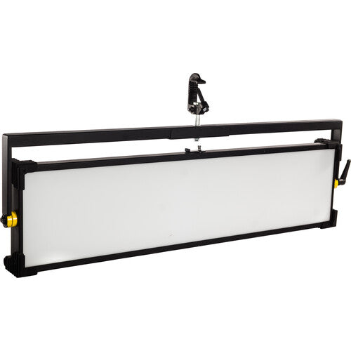 Fluotec Cinelight Color120 4x1 DMX LED Panel Kit with Yoke for professional film and broadcast lighting.