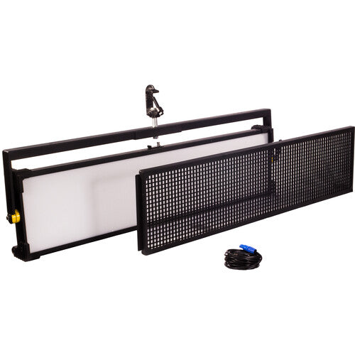 Fluotec Cinelight Color120 4x1 DMX LED Panel Kit with Yoke for professional film and broadcast lighting.