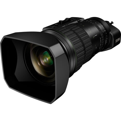 Fujinon 46x wide ENG 4K broadcast lens with optical image stabilization and manual 2x extender for professional UHD production