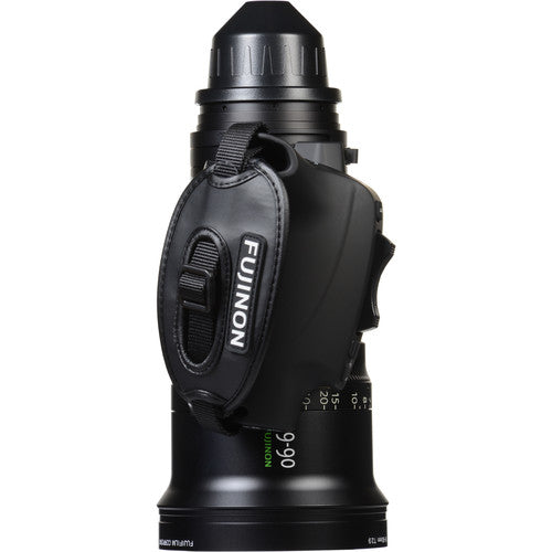 Fujinon Cabrio 19-90mm T2.9 cinema zoom lens with PL mount for film, television, documentary, and commercial production