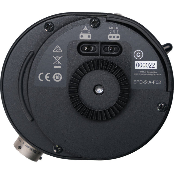 Fujinon EPD-51A-F02 Focus Demand Unit for professional broadcast lens control kits providing precise remote focus operation for Fujinon ENG and studio lenses.