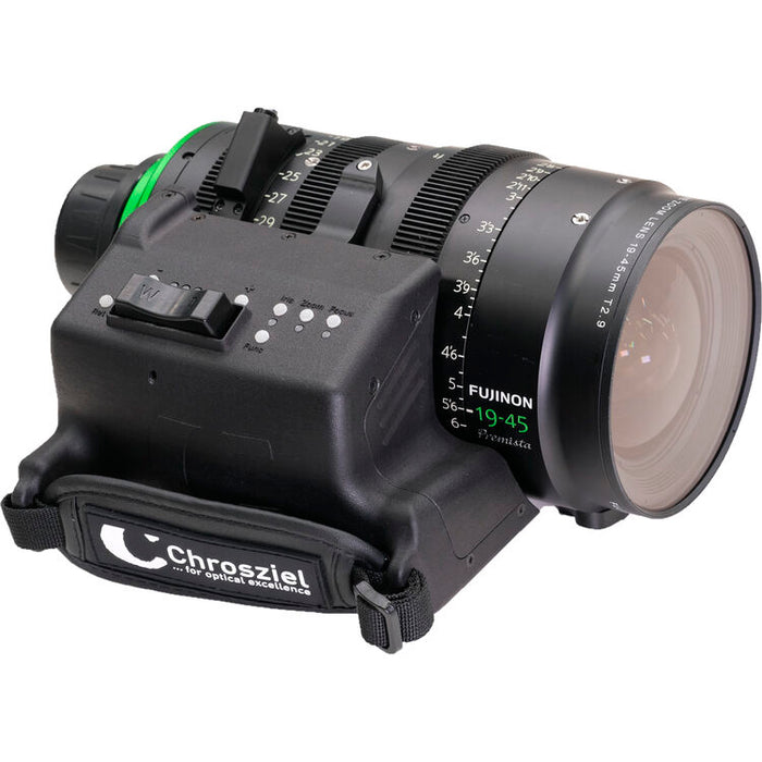 Fujinon Premista 19-45mm T2.9 large-format cinema zoom lens kit with drive unit and PL mount for professional film production