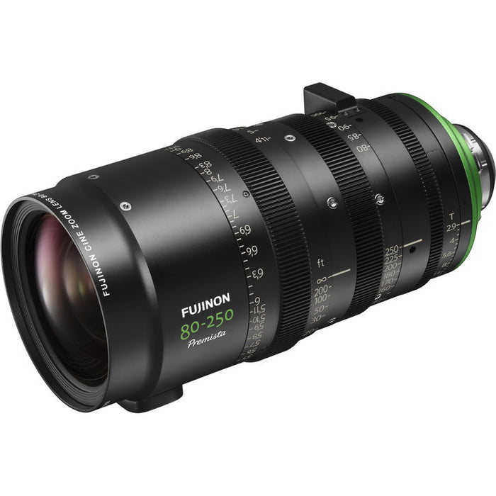 Fujinon Premista 80-250mm T2.9-3.5 large-format cinema zoom lens with PL mount for professional film and television production