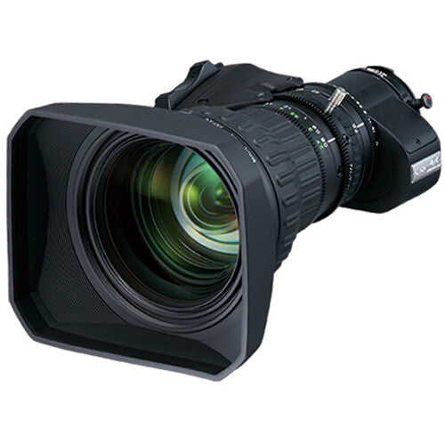 Fujinon UA23x7.6BERD-S10 23x 4K broadcast tele zoom lens with full servo and 2x extender for 2/3-inch cameras