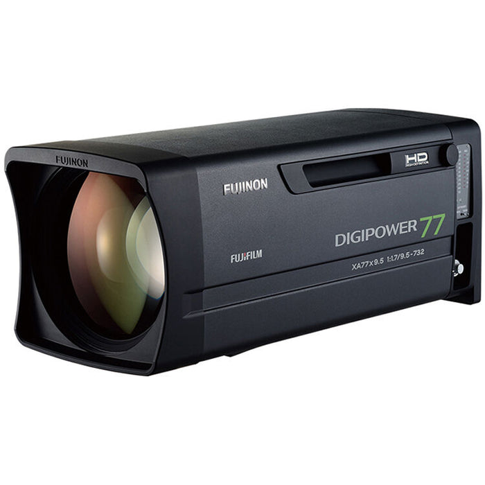 Fujinon XA77x9.5BESM-E-DIGI 77x broadcast box lens with OIS and 2x extender for 2/3-inch cameras