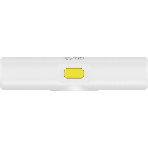 Hollyland LARK M2 DUO 2-person wireless microphone system in ivory white with compact transmitters and receiver