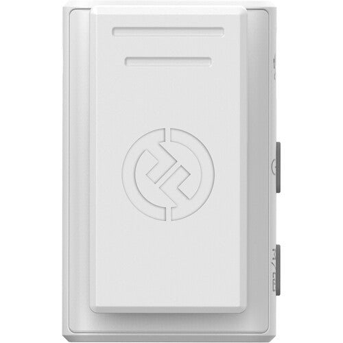 Hollyland LARK M2 DUO 2-person wireless microphone system in ivory white with compact transmitters and receiver