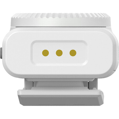 Hollyland LARK M2 DUO 2-person wireless microphone system in ivory white with compact transmitters and receiver