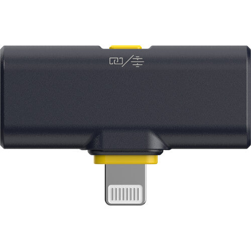 Hollyland LARK M2 DUO wireless microphone system with Lightning connector in shine charcoal