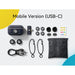 Hollyland LARK M2 DUO 2-person wireless microphone system with USB-C receiver in shine charcoal