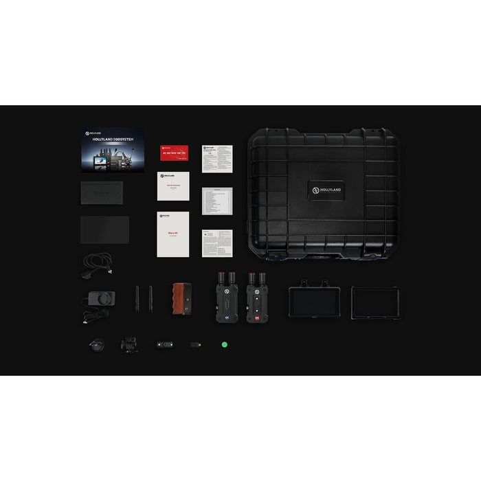 Hollyland Mars wireless video transmission and 5-inch monitoring kit with transmitter and receiver