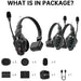 Hollyland Solidcom C1-3S full-duplex wireless DECT intercom system with three headsets for professional production communication
