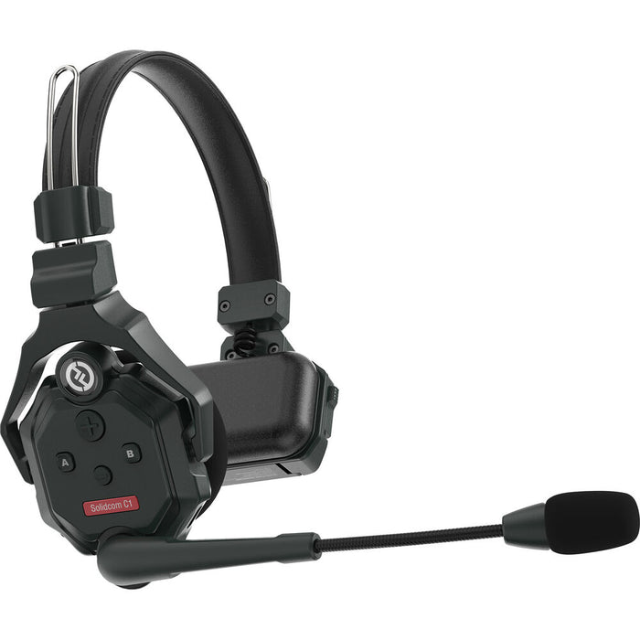 Hollyland Solidcom C1-3S full-duplex wireless DECT intercom system with three headsets for professional production communication