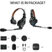 Hollyland Solidcom C1 Pro-2S full-duplex wireless intercom system with two ENC headsets operating on 1.9 GHz