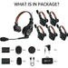 Hollyland Solidcom C1 Pro-6S full-duplex ENC wireless intercom system with three 1.9 GHz headsets