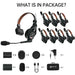 Hollyland Solidcom C1 Pro-8S full-duplex ENC wireless intercom system with three 1.9 GHz headsets