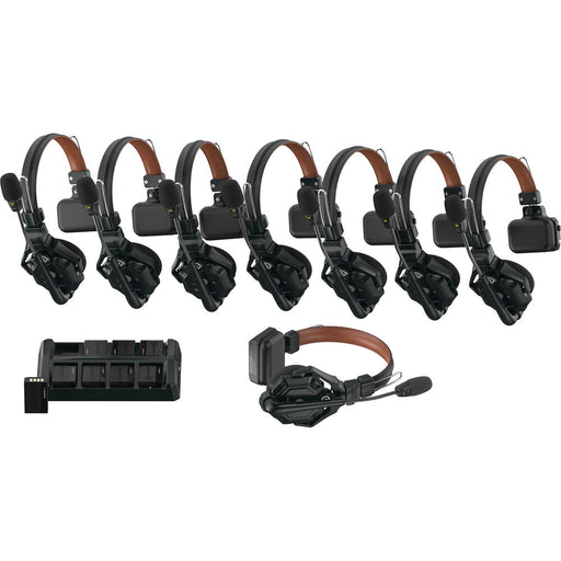 Hollyland Solidcom C1 Pro-8S full-duplex ENC wireless intercom system with three 1.9 GHz headsets