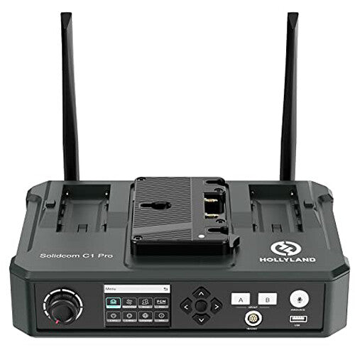 Hollyland Solidcom C1 Pro-Hub4S 5-person full-duplex wireless intercom system with hub and ENC headsets