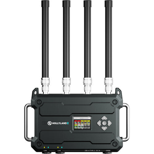 Hollyland Solidcom C1 Pro Roaming Hub 10S full-duplex wireless intercom system with 10 single-ear headsets and G-Mount hub