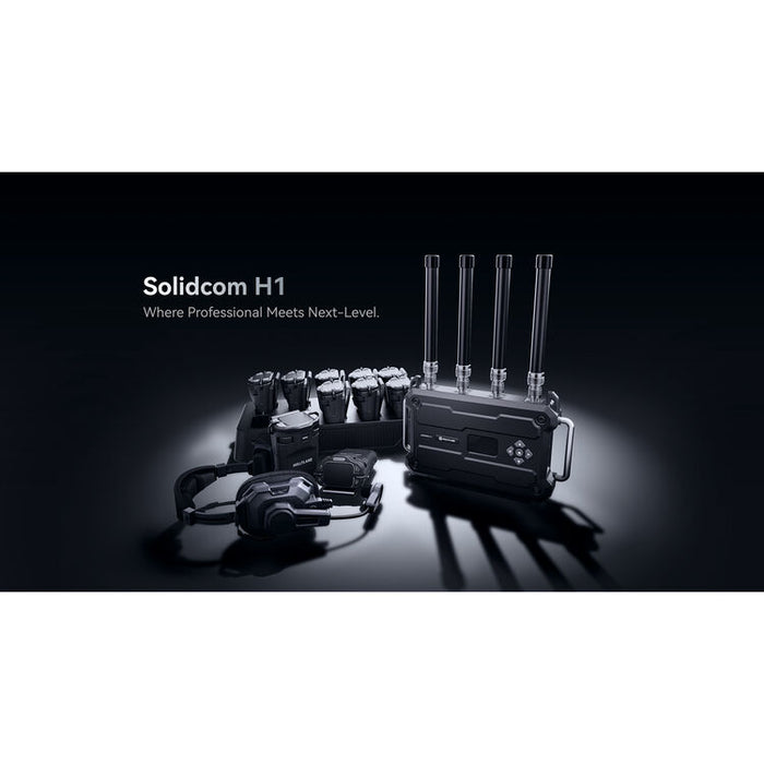 Hollyland Solidcom H1-10S 10-person wireless noise-cancelling intercom headset system