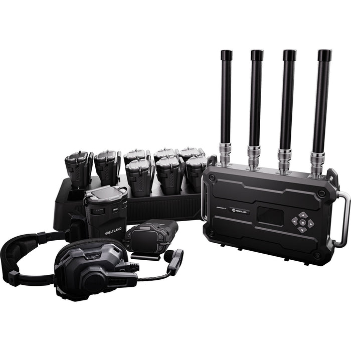 Hollyland Solidcom H1-10S 10-person wireless noise-cancelling intercom headset system