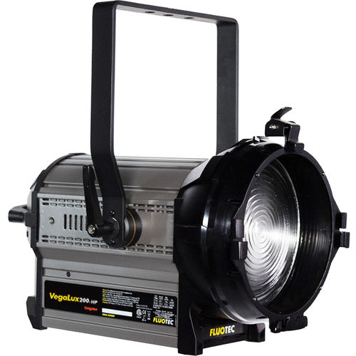 Fluotec VegaLux 200 HP Tungsten StudioLED Fresnel light with stand mount