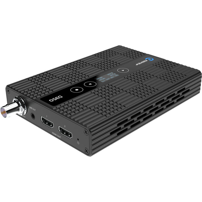 Kiloview D350 3G-SDI to HDMI and HDMI to 3G-SDI video signal converter for professional broadcasting use.