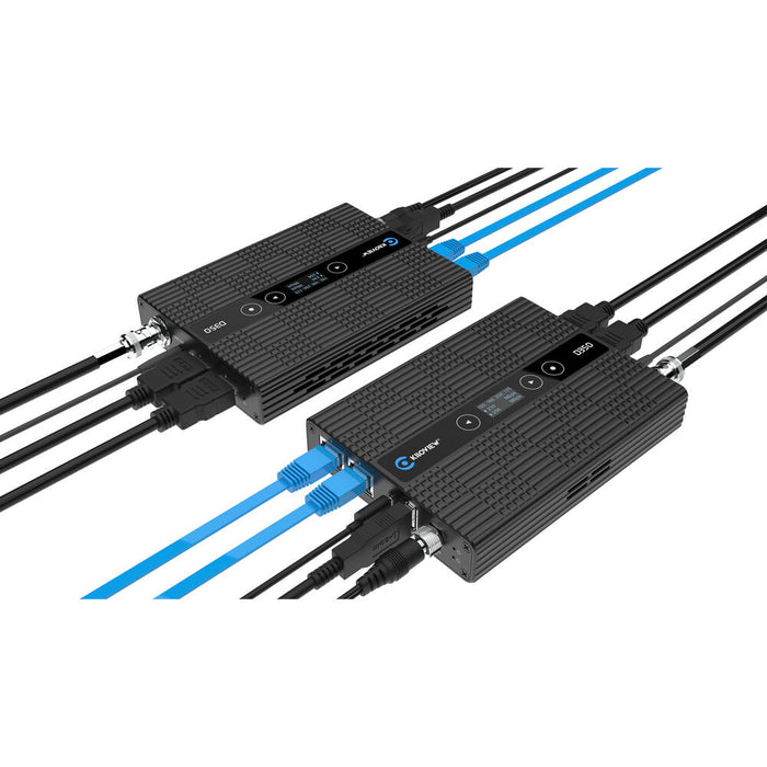 Kiloview D350 3G-SDI to HDMI and HDMI to 3G-SDI video signal converter for professional broadcasting use.