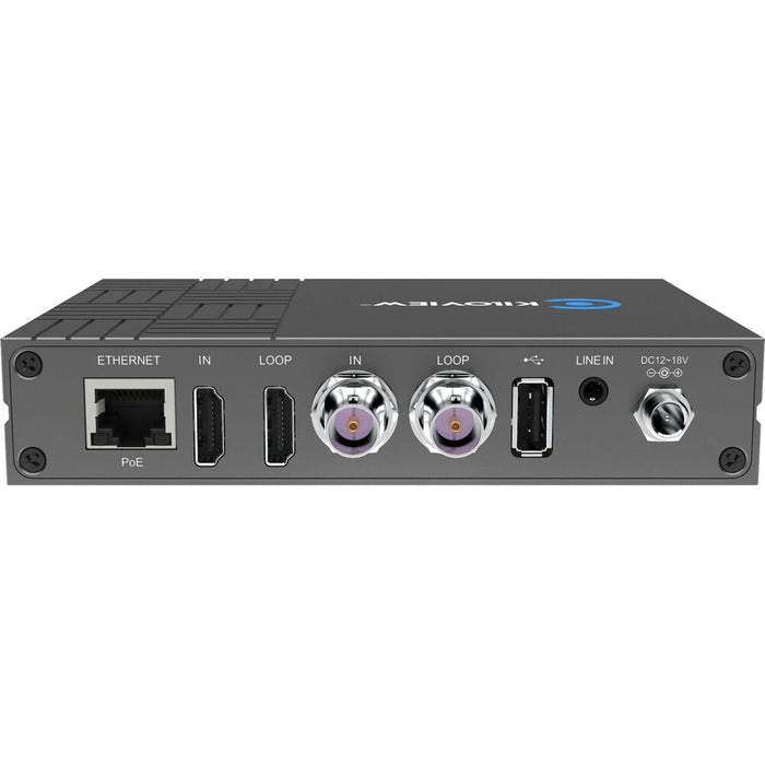 Kiloview E3 4K HDMI to NDI and NDI to HDMI video converter, ideal for professional live streaming and broadcasting applications.