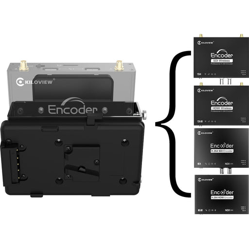 Kiloview KA-VM1 V-Mount Kit attached to a G/E series encoder