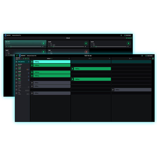 Kiloview KIS-PRO Intercom Server front view, professional IP-based audio communication system for live production and broadcasting.