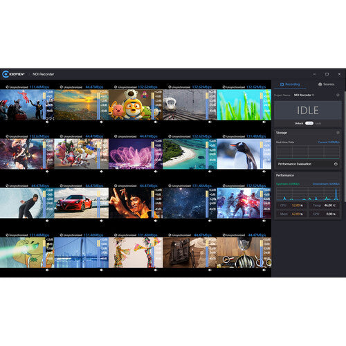 Kiloview NDI Recorder device for multi-source 4K video recording in professional production environments