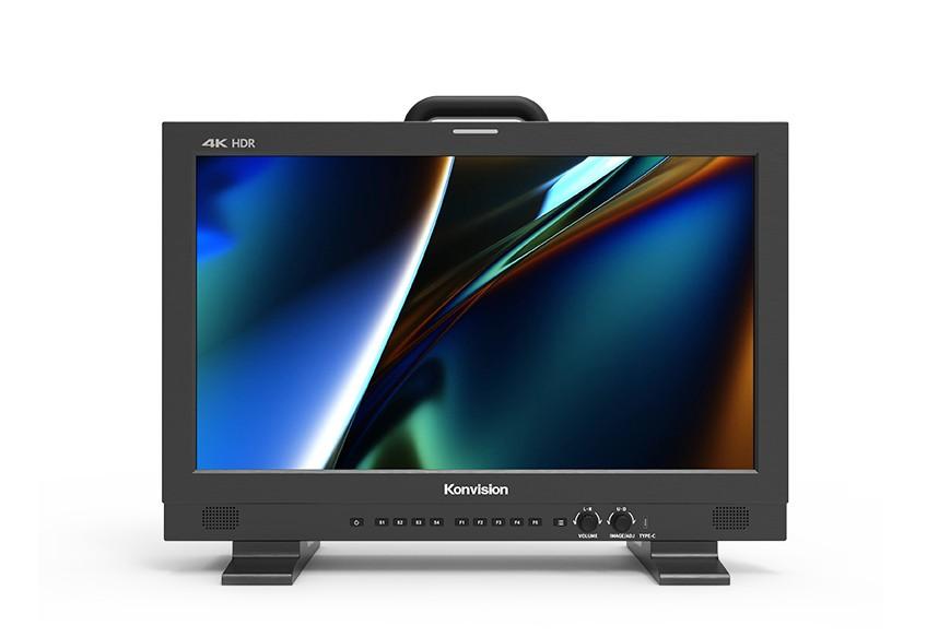 Konvision KUM-1810D-IP25G 18.4 inch 4K HDR ST2110 IP broadcast monitor with 25G IP connectivity