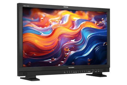 Konvision KUM-2410H-NDI 24-inch 4K HDR NDI monitor with 12G-SDI, HDMI 2.0, and high-brightness broadcast display