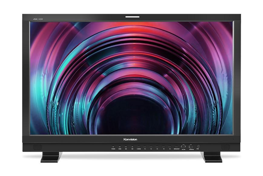 Konvision KXM-3210M-IP25G 32-inch 4K HDR ST2110 IP monitor with Mini-LED, 1500-nit brightness and 12G-SDI connectivity