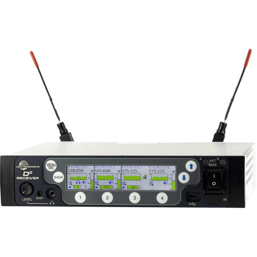 Lectrosonics DSQD 4-Channel Digital Wireless Receiver with Dante