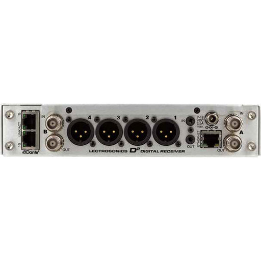 Lectrosonics DSQD 4-Channel Digital Wireless Receiver with Dante