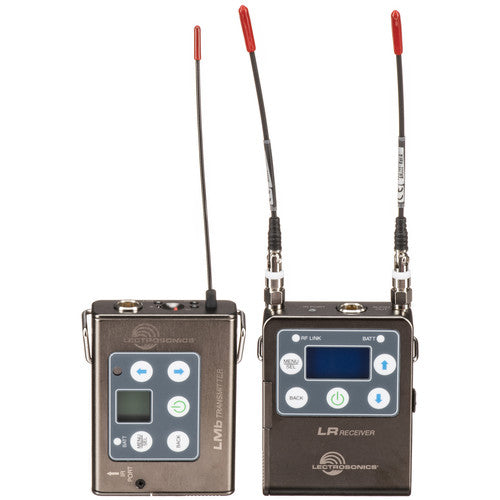Lectrosonics L-Series ZS-LRLMb Wireless Lavalier Microphone System Kit with Camera Mount (B1: 537-607 MHz)